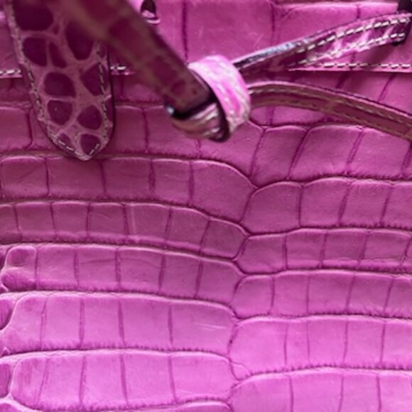 Dooney and bourke crocodile bag hot pink - Picture 5 of 10